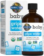 🌱 garden of life baby gripe water: органическое травяное средство от колик, газов и дискомфорта в желудке для новорожденных и грудных младенцев - ромашка, лимонная мята, имбирь, веганское и без гмо. логотип