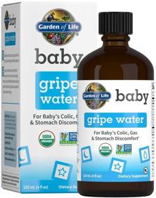 img 4 attached to 🌱 Garden of Life Baby Gripe Water: Органическое травяное средство от колик, газов и дискомфорта в желудке для новорожденных и грудных младенцев - ромашка, лимонная мята, имбирь, веганское и без ГМО.