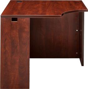 img 3 attached to 🍒 Lorell Cherry Corner Desk - 36x42x29.5 Inches