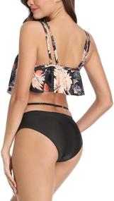 img 2 attached to Eternatastic Bathing Ruffled Waisted BK Floral