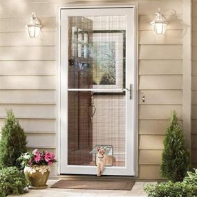 img 3 attached to Premium Lockable Magnetic Flap Pet Screen Door - Convenient & Secure Access for Dogs and Cats