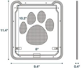 img 1 attached to Premium Lockable Magnetic Flap Pet Screen Door - Convenient & Secure Access for Dogs and Cats