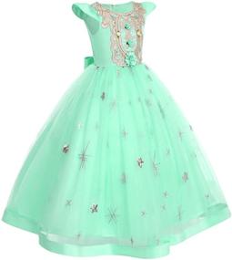 img 3 attached to 👗 Bridesmaid Wedding Pageant Princess Communion Girls' Clothing: Exquisite and Elegant Apparel for Special Occasions