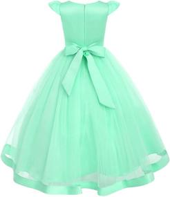 img 2 attached to 👗 Bridesmaid Wedding Pageant Princess Communion Girls' Clothing: Exquisite and Elegant Apparel for Special Occasions