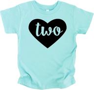 adorable two in heart 2nd birthday 🎀 girls shirt: perfect toddler girls second birthday outfit logo