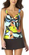 anne cole womens underwire tankini logo