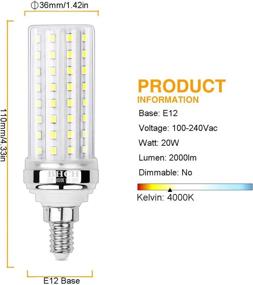 img 3 attached to 💡 BHCH Incandescent Equivalent Non-Dimmable Neutral LED Bulb