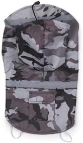 img 1 attached to 🐶 Premium Guardian Gear Polyester 12-Inch Pet Rain Jacket - Small, Sleek Black Camo Design