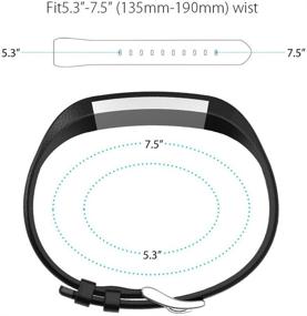 img 1 attached to 📿 Henoda Replacement Leather Bands for Fitbit Alta/Alta HR - Genuine Leather, Classic Wristband (Small/Large), No Tracker Included