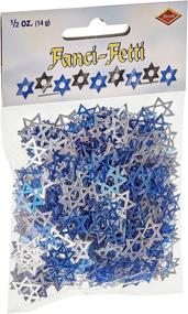 img 2 attached to 🕍 Fanci-Fetti Star Of David: Blue & Silver Party Accessory - 1 Count, .5 Oz/Pkg