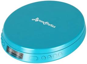 img 4 attached to 🔵 Byron Statics Portable CD Player: Anti-Skip, LCD Display, Headphone Jack - Teal