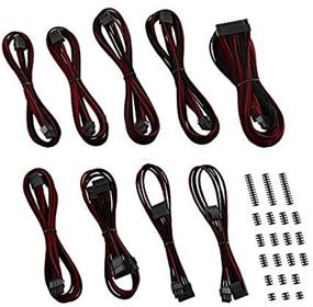 img 3 attached to CableMod C-Series ModMesh Sleeved Classic Cable Kit For Corsair RM Black Label/RMi/RMX (Black + Blood Red)