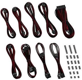img 2 attached to CableMod C-Series ModMesh Sleeved Classic Cable Kit For Corsair RM Black Label/RMi/RMX (Black + Blood Red)