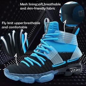 img 2 attached to JMFCHI FASHION Basketball Sneakers Training Girls' Shoes for Athletic