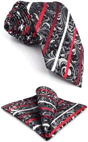 img 4 attached to SHLAX WING Necktie Paisley Classic Men's Accessories and Ties, Cummerbunds & Pocket Squares