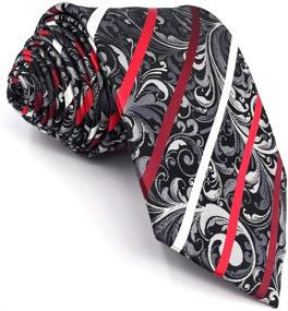 img 2 attached to SHLAX WING Necktie Paisley Classic Men's Accessories and Ties, Cummerbunds & Pocket Squares