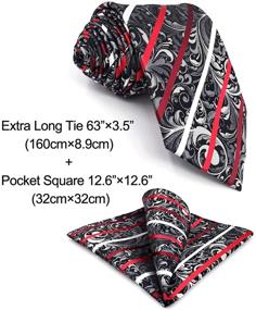 img 3 attached to SHLAX WING Necktie Paisley Classic Men's Accessories and Ties, Cummerbunds & Pocket Squares