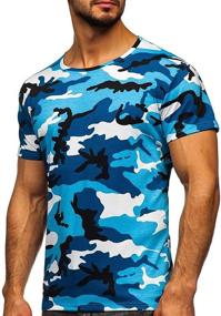 img 2 attached to 👕 Upgrade Your Style with Camouflage Sleeve Shirts: Military-Inspired Men's Clothing in T-Shirts & Tanks