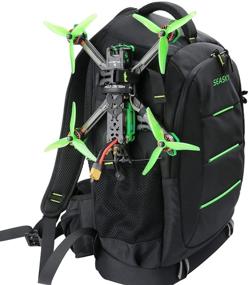 img 1 attached to 🎒 SEASKY Warrior Backpack: Ultimate DJI FPV Combo Racing Drone & Mavic 2 Pro Air2 Air2S Quadcopter Shoulder Bag with Waterproof Rain Cover (Green)