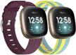 vitty 2 pack bands compatible with fitbit versa 3 /sense for women and men logo