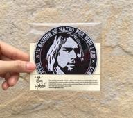 🎵 cobain quotes patches: 90s vintage grunge icon music - embroidered iron-on sew badge patch for backpacks, jackets, jeans, hats, and more logo