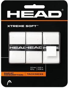 img 1 attached to 🎾 Enhance Your Game with HEAD Xtreme Soft Racquet Overgrip - Tennis Racket Grip Tape - 3-Pack, White