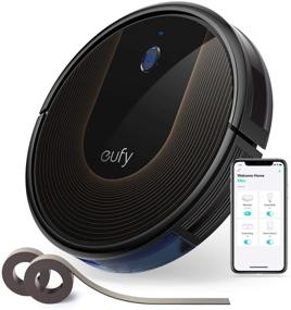 img 1 attached to 🤖 eufy by Anker BoostIQ RoboVac 30C: Wi-Fi Robot Vacuum with Super-Thin Design, Powerful 1500Pa Suction, Boundary Strips, Quiet Cleaning, Self-Charging for Hard Floors to Medium-Pile Carpets