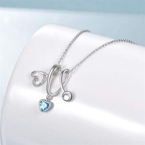 img 3 attached to 🩺 LUHE Stethoscope Pendant Necklace: 925 Sterling Silver Heart Charm - Ideal Doctor & Nurse Graduation Gift