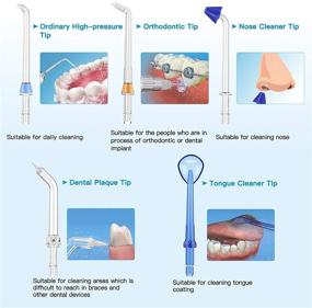 img 3 attached to 🚿 Enhanced Oral Hygiene: 5-Mode Cordless Water Flosser with 6 Jet Tips and IPX7 Waterproofing