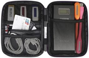 img 1 attached to ☕ BUBM External Hard Drive Carry Bag: Organize Your Tech Essentials with Style in Coffee Shade