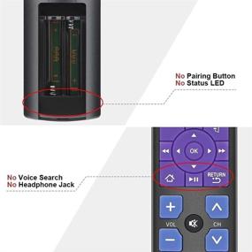 img 1 attached to Advanced Universal Remote Control for Roku Player - 12 Shortcuts for YouTube, Hulu, Amazon, Netflix, and More 📱 - Control TV, Soundbar, and Receiver - Roku 1, 2, 3, 4 + Express Ultra (NOT for Roku Stick)