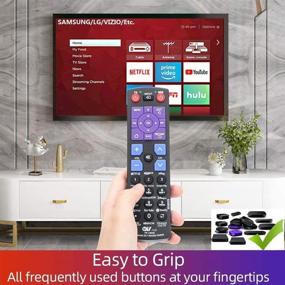 img 3 attached to Advanced Universal Remote Control for Roku Player - 12 Shortcuts for YouTube, Hulu, Amazon, Netflix, and More 📱 - Control TV, Soundbar, and Receiver - Roku 1, 2, 3, 4 + Express Ultra (NOT for Roku Stick)