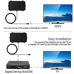 img 2 attached to 📺 [Latest] 2021 Indoor Digital TV Antenna, 90-150 Miles Range HD 4K Antenna, HDTV Antenna with Signal Booster/USB Power Supply