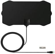 📺 [latest] 2021 indoor digital tv antenna, 90-150 miles range hd 4k antenna, hdtv antenna with signal booster/usb power supply logo