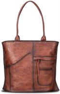 👜 ivtg handmade leather shoulder handbags, wallets, and satchels for women - enhanced capacity logo