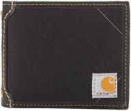 👜 carhartt brown contrast men's billfold wallet: stylish & practical men's accessories logo