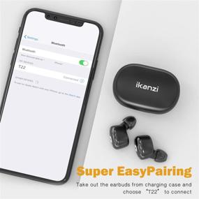 img 2 attached to High-quality Bluetooth 5.0 Stereo True 🎧 Wireless Earbuds with Charging Case and Built-in Microphones