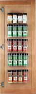 🌶️ efficient spice storage solution: spice rack 36 spice gripper with spice racks strips for cabinet door - spice clips organizer with stick or screw option for convenient spice storage logo