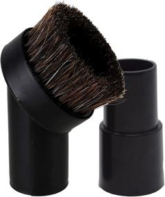 img 4 attached to 🔘 High-Quality Round Dust Brush with Soft Horse Hair - Ideal 25mm Vacuum Attachment Replacement for 1-1/4" to 1-3/8" Horse Adapter