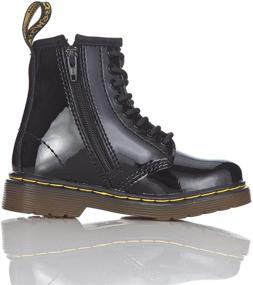 img 2 attached to 👟 Черные детские кроссовки Black Brooklee от Dr. Martens