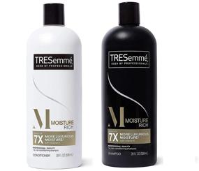 img 4 attached to 💧 Moisture Rich Tresemme Shampoo and Conditioner Set Bundle - 28 Ounce - Effective Hair Care