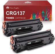 🖨️ 2-pack of toner kingdom compatible toner cartridges for canon 137 crg137 laser printer, suitable for mf212w mf216n mf217w mf244dw mf247dw mf249dw mf227dw mf229dw mf232w mf236n lbp151dw d570, black logo