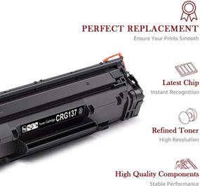 img 2 attached to 🖨️ 2-Pack of Toner Kingdom Compatible Toner Cartridges for Canon 137 CRG137 Laser Printer, Suitable for MF212w MF216n MF217w MF244dw MF247dw MF249dw MF227dw MF229dw MF232w MF236n LBP151dw D570, Black