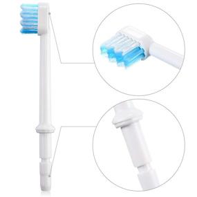 img 3 attached to 🪥 High-Quality Replacement Brush Heads - Perfect Fit for Waterpik Water Flossers and Oral Irrigators (Pack of 4)