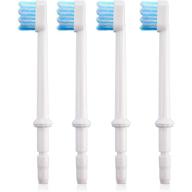 🪥 high-quality replacement brush heads - perfect fit for waterpik water flossers and oral irrigators (pack of 4) logo