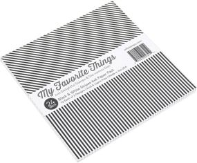 img 3 attached to 🖤 Bold and Beautiful: Black White Stripes Paper Pack