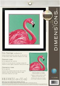img 2 attached to Dimensions Needlecrafts Pink Flamingo Needlepoint