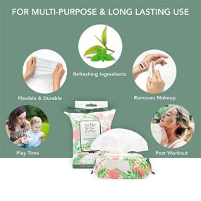 img 3 attached to 🌿 Nicole Miller Tea Tree and Mint Facial Cleansing and Makeup Remover Wipes - 2 Packs, 30 Count Each