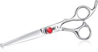 👧 6-inch hair cutting scissors with rounded safety tips for kids - japanese stainless steel, silver finish - for children, baby, toddler, girls, boys, men, women logo