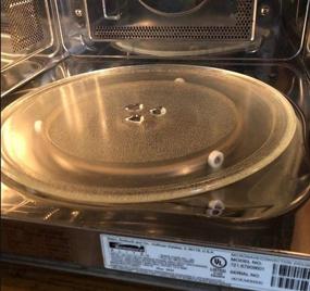 img 1 attached to 🔁 Premium Microwave Turntable Ring: Rotating Roller Support for Microwaves, Glass Plate Tray Wheel Ring - Large Size, Set of 2 Pieces